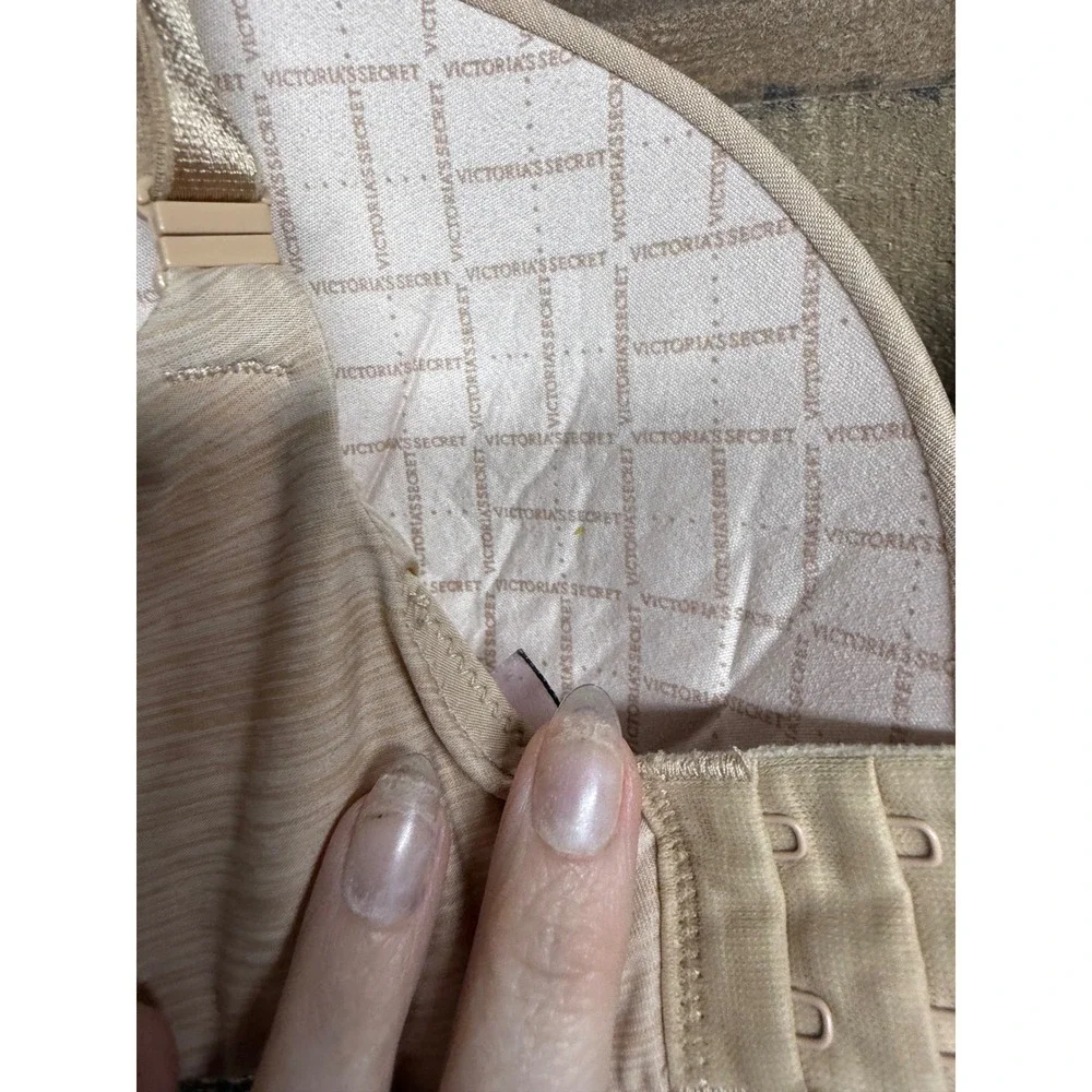 Victoria's Secret Perfect Shape Bra 36D Beige Marl Full Coverage Underwire 36D